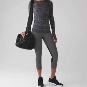 Lululemon Pace Rival Crop 19” Gray EUC